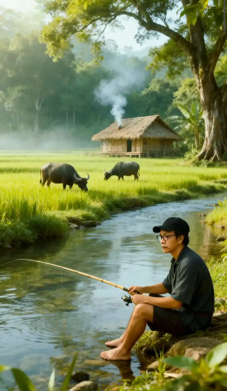 Mengenal Seni Menangkap Ketenangan di Pemancingan Samsi